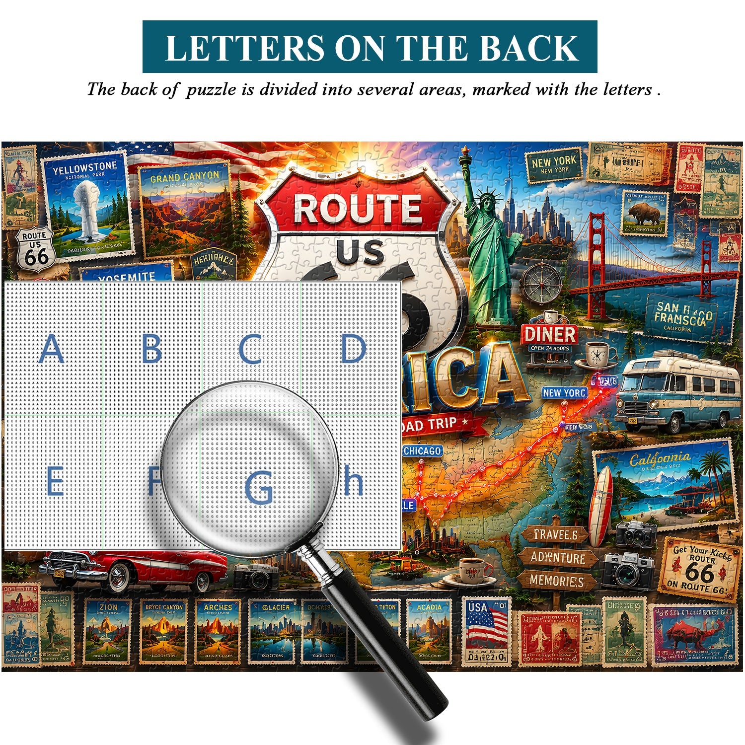 Route 66 Travel Jigsaw Puzzle 1000 Pieces
