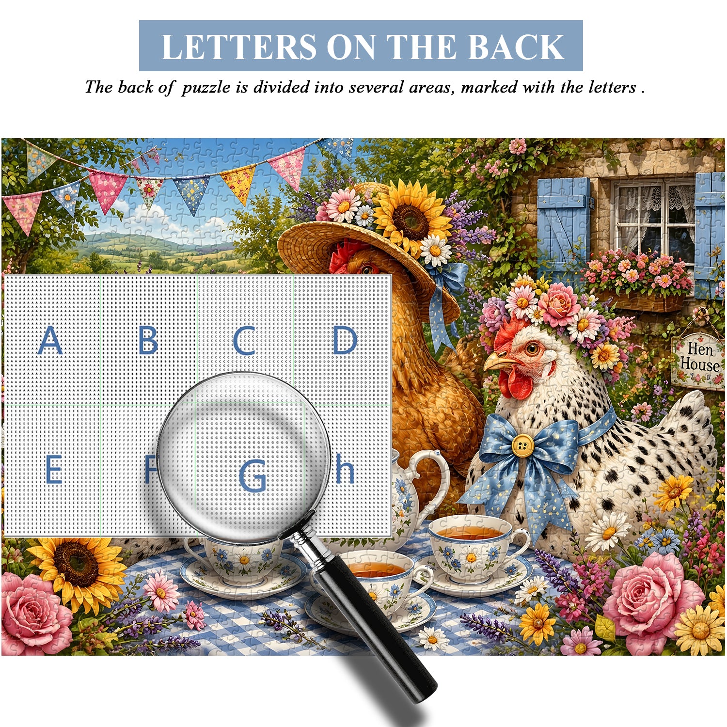 Hen Tea Party Jigsaw Puzzle 1000 Pieces