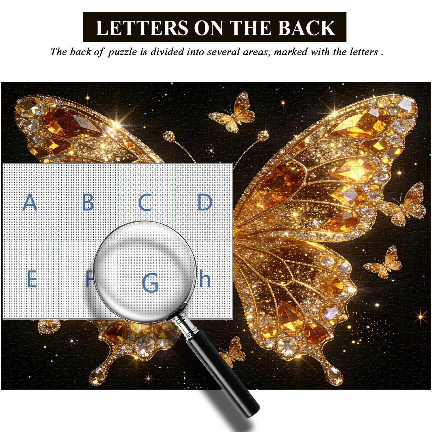 Puzzle Ailes d'or de minuit 1000 pièces