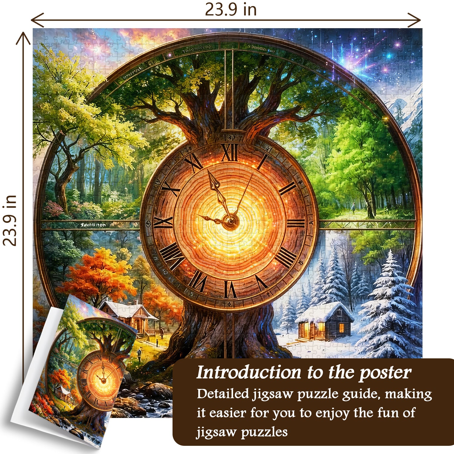Clock of Seasons Jigsaw Puzzle 1000 Pieces