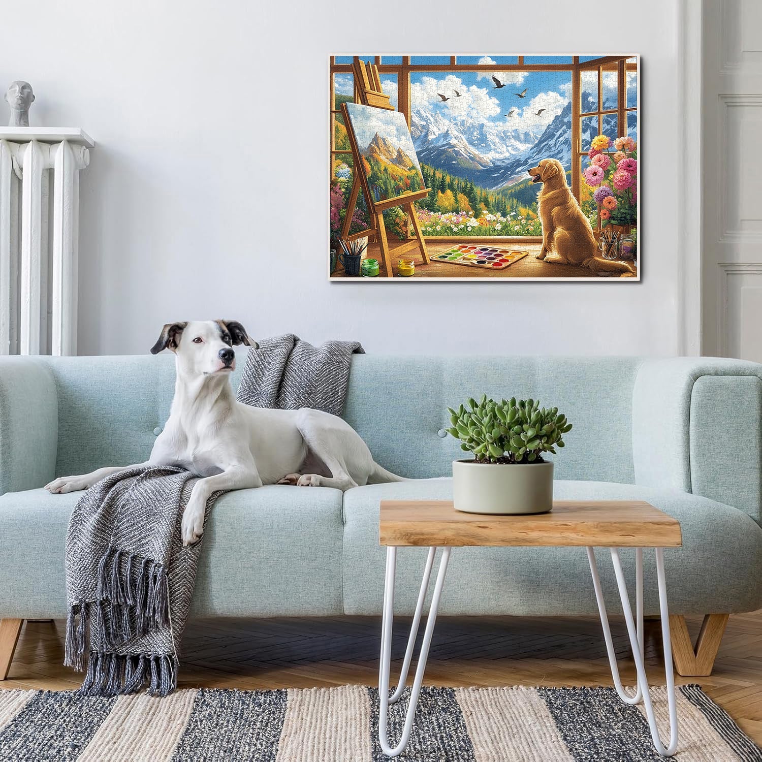 Colorful Painter's Paradise Jigsaw Puzzle 1000 Pieces