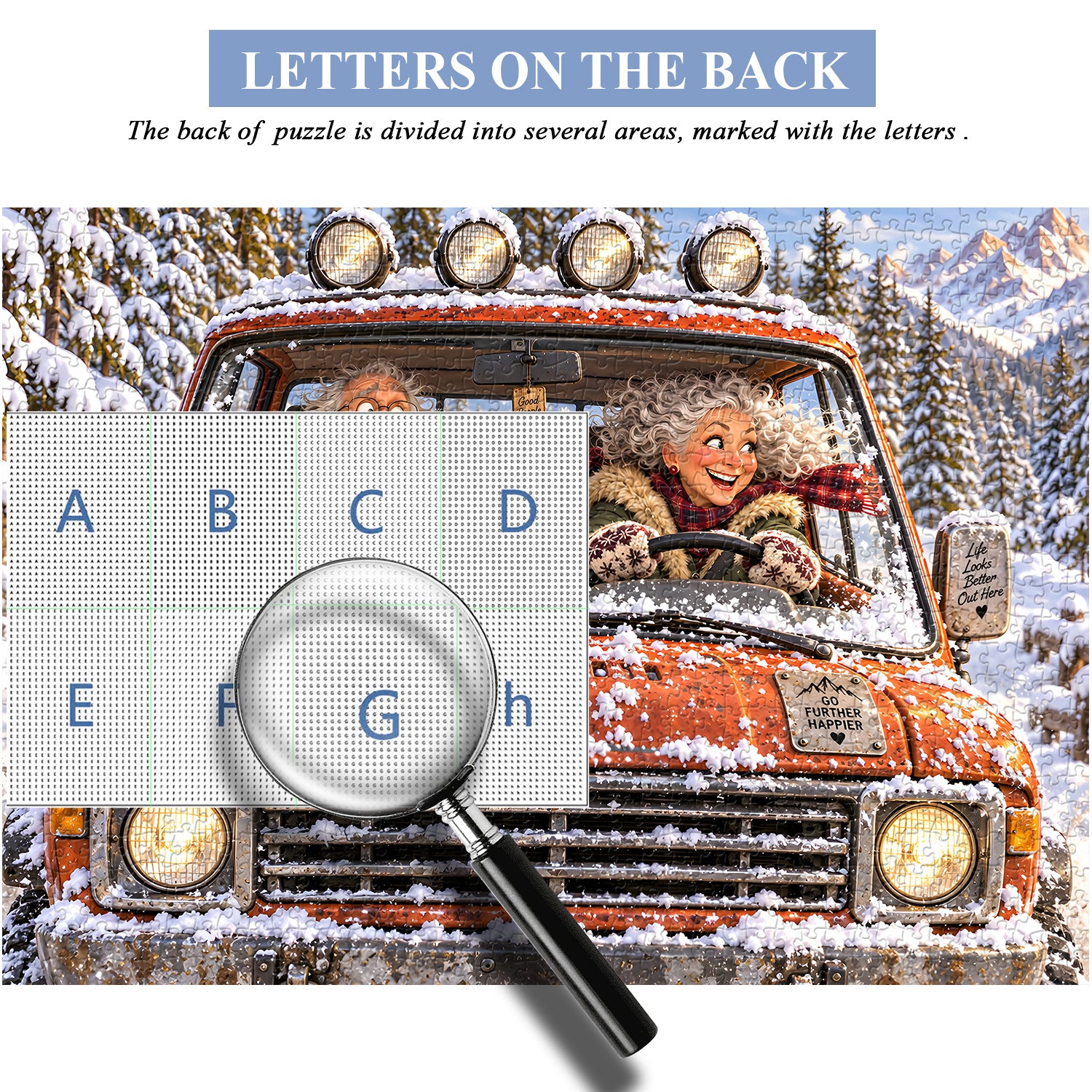 Crazy Winter Drive Jigsaw Puzzle 1000 Pieces
