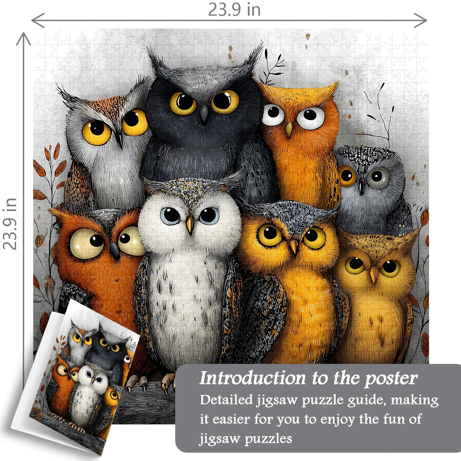 Whimsical Owls Jigsaw Puzzle 1000 Pieces