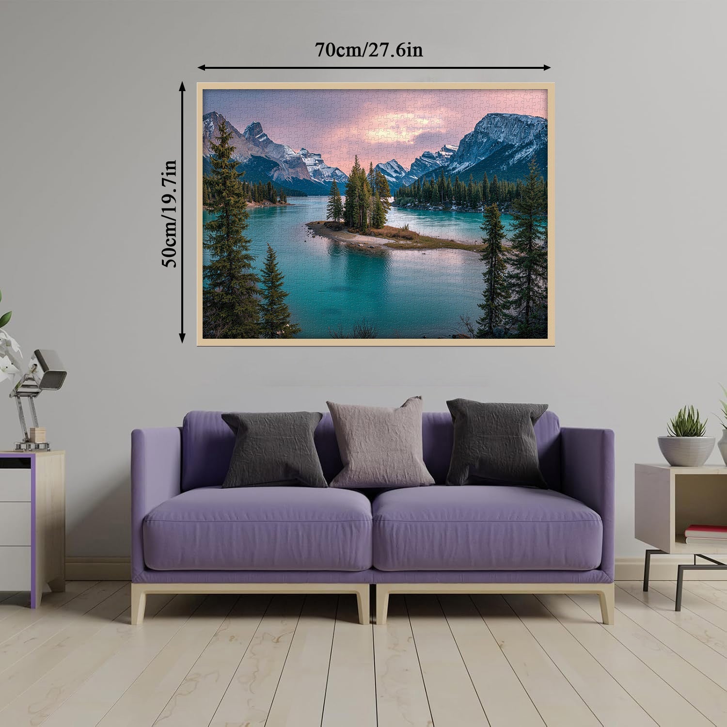 Le lac rencontre la montagne Puzzle 1000 pièces