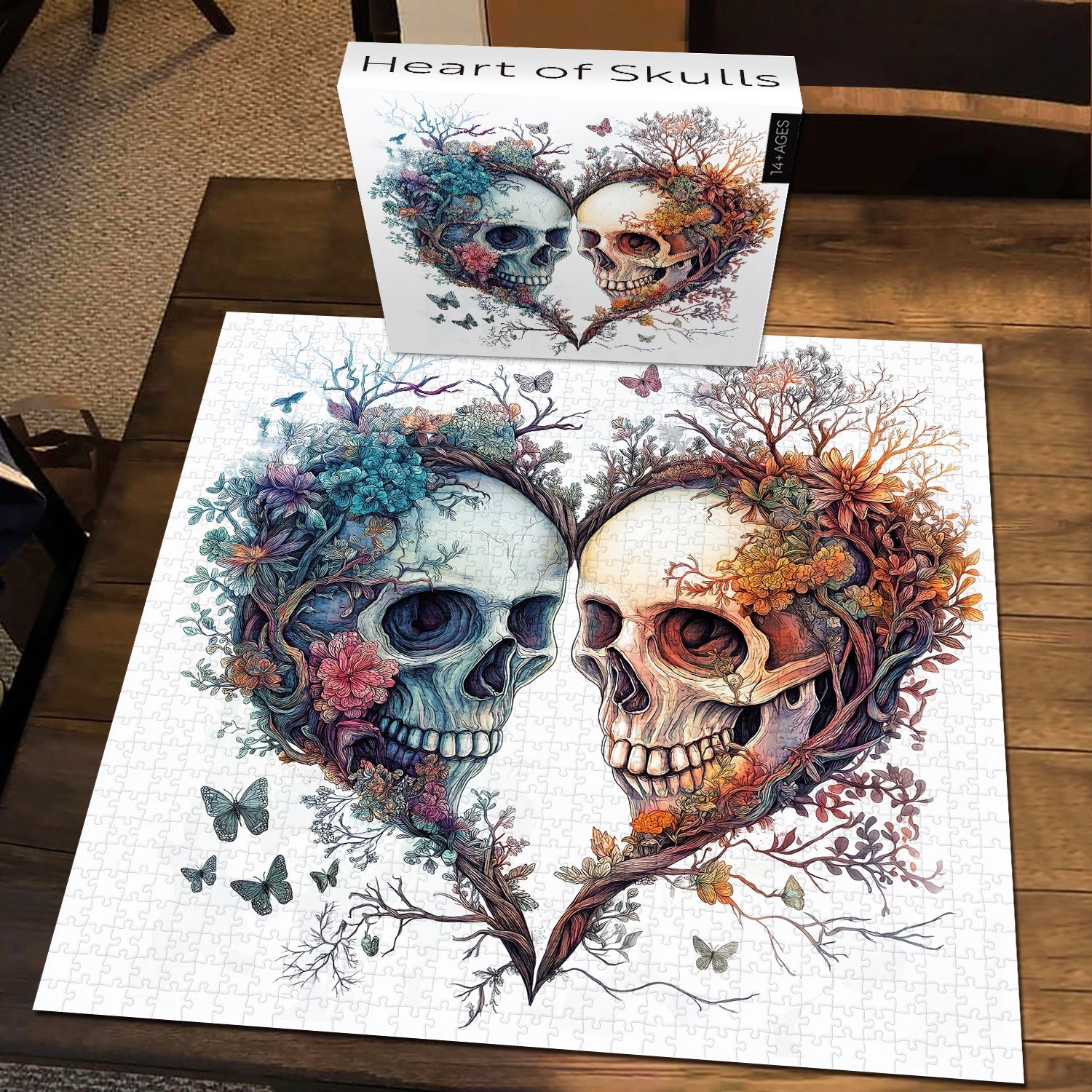 Heart of Skulls Jigsaw Puzzles 1000 Pieces