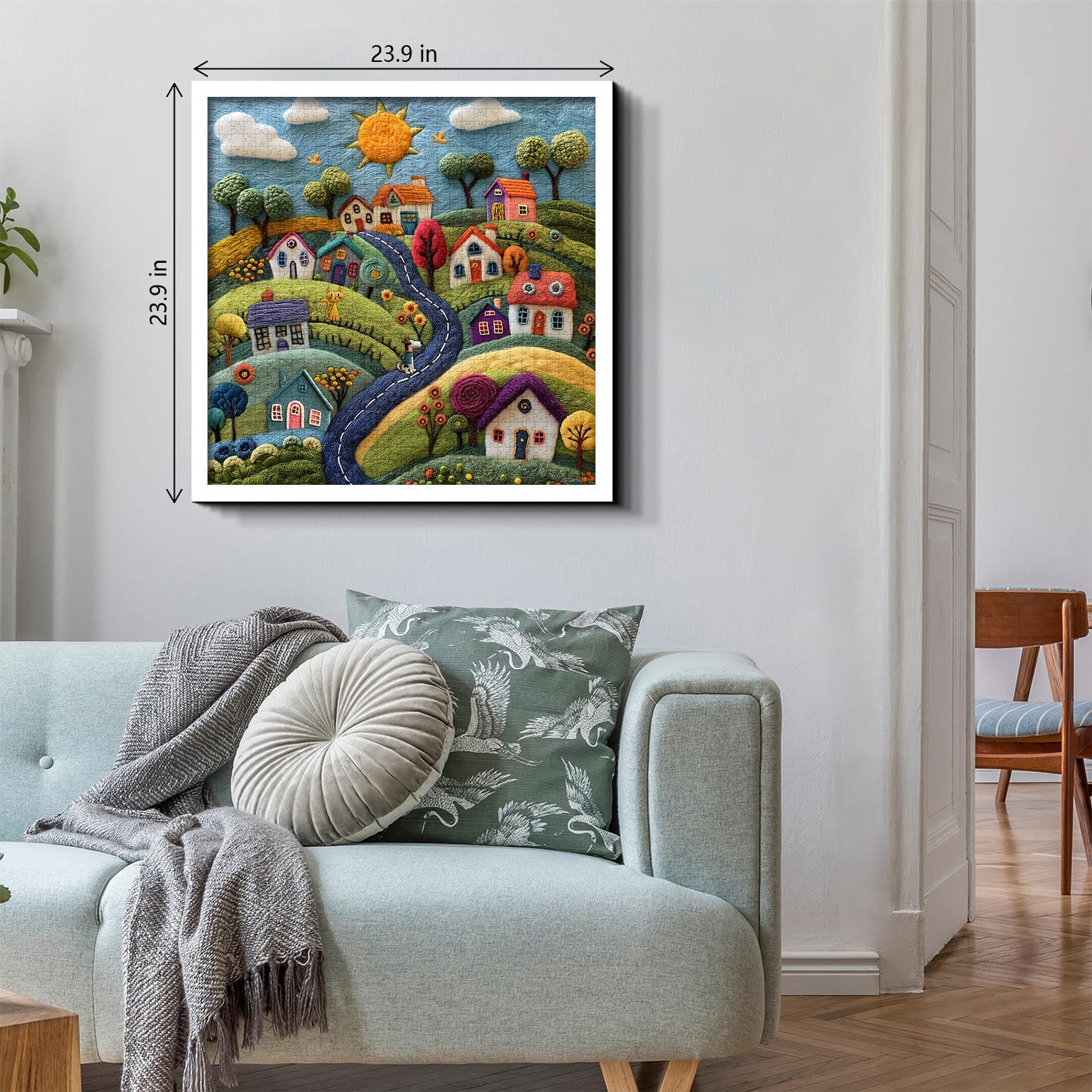 Wunderliches Wolldorf-Puzzle 1000 Teile