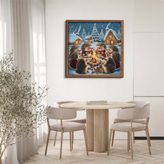 Puzzle del villaggio del riccio della vigilia di Natale, 1000 pezzi