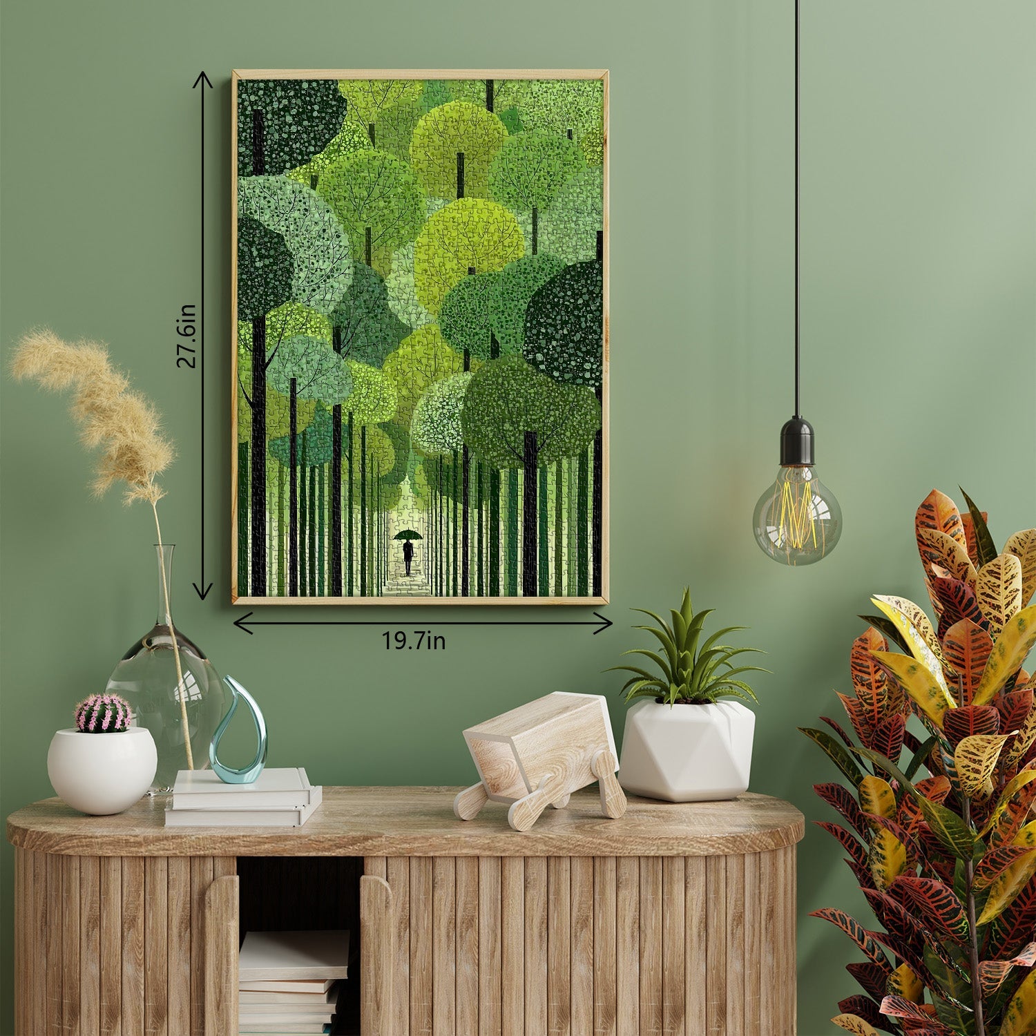 Puzzle del sentiero verdeggiante, 1000 pezzi