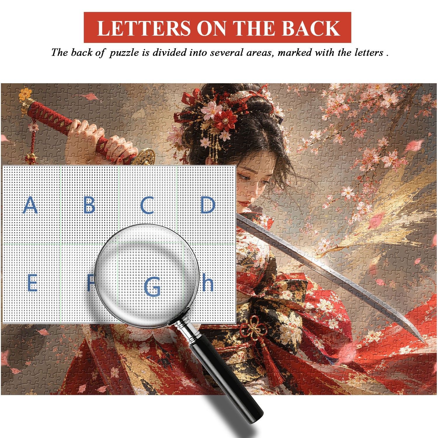 Sakura Katana Lady Jigsaw Puzzle 1000 Pieces