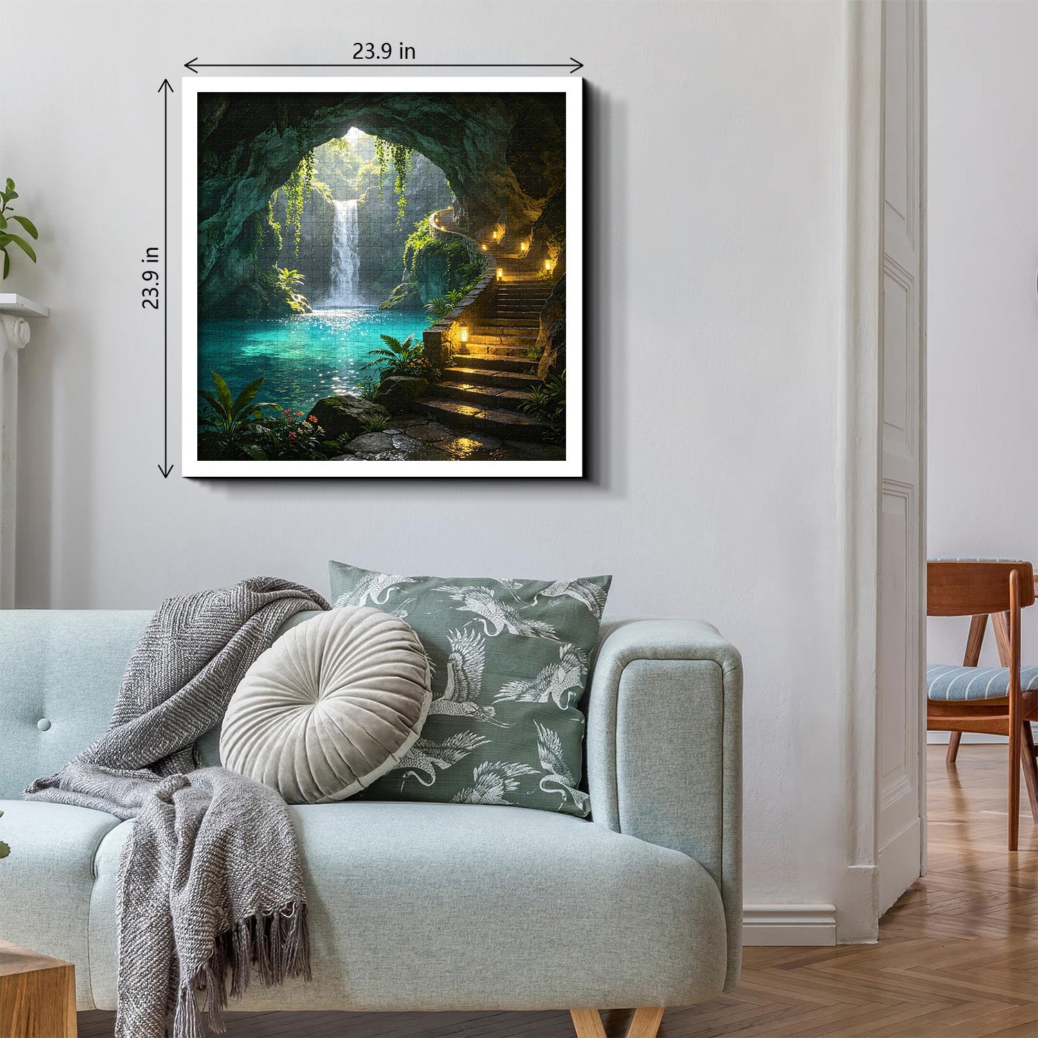 Turquoise Pool Grotto Jigsaw Puzzle 1000 Pieces