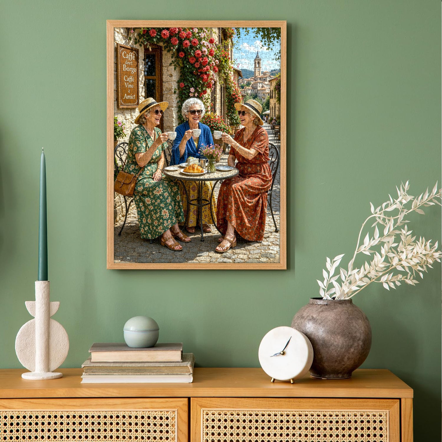 Tuscan Café Friends Jigsaw Puzzle 1000 Pieces