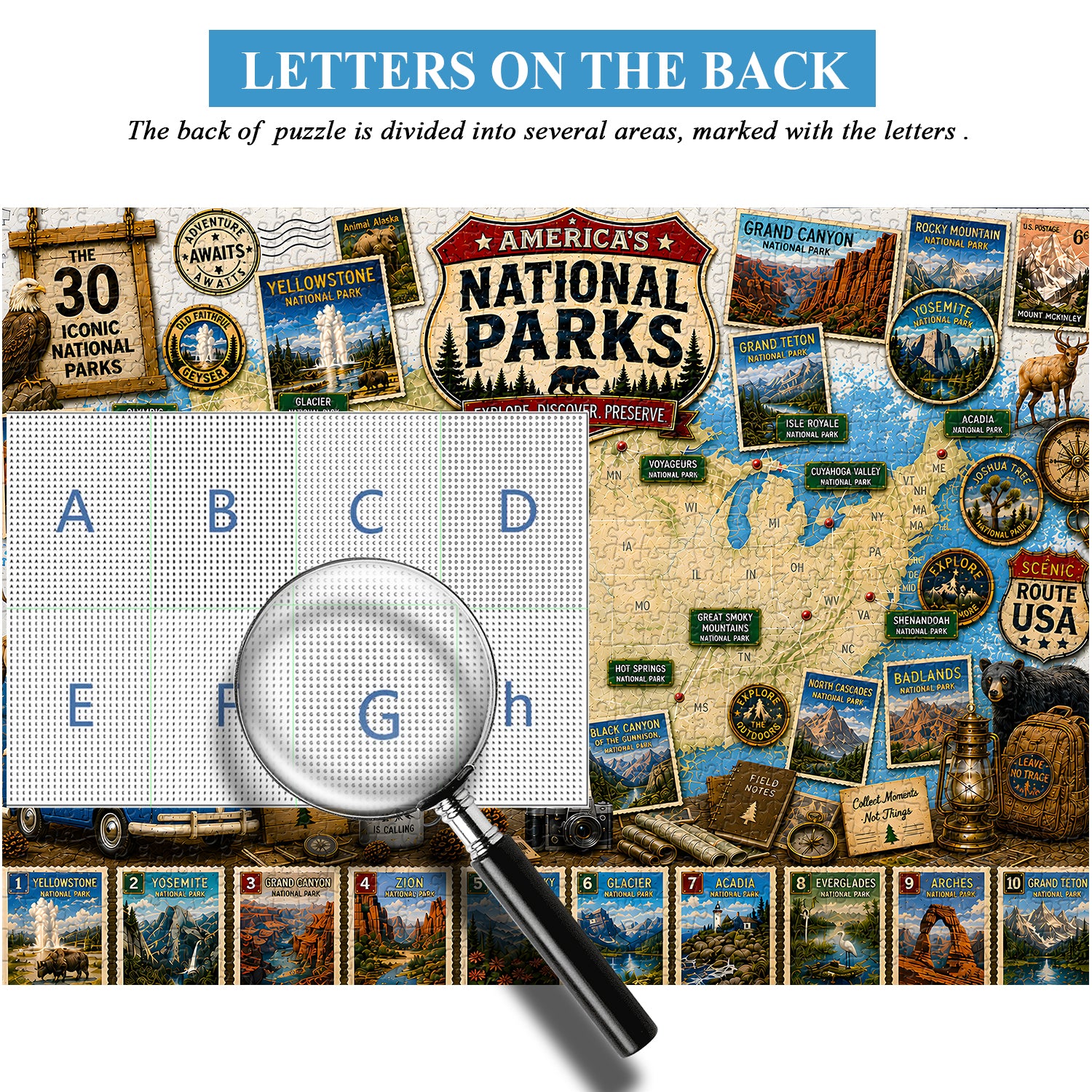 National Park Adventure Jigsaw Puzzle 1000 Pieces