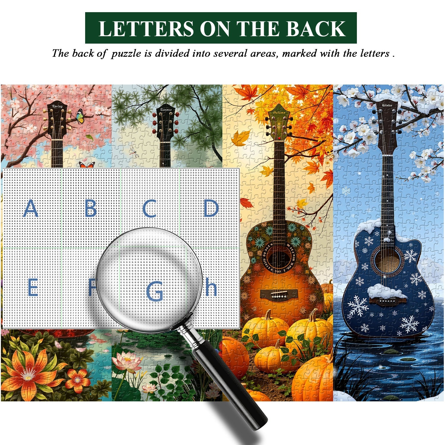 Puzzle per chitarra delle quattro stagioni, 1000 pezzi
