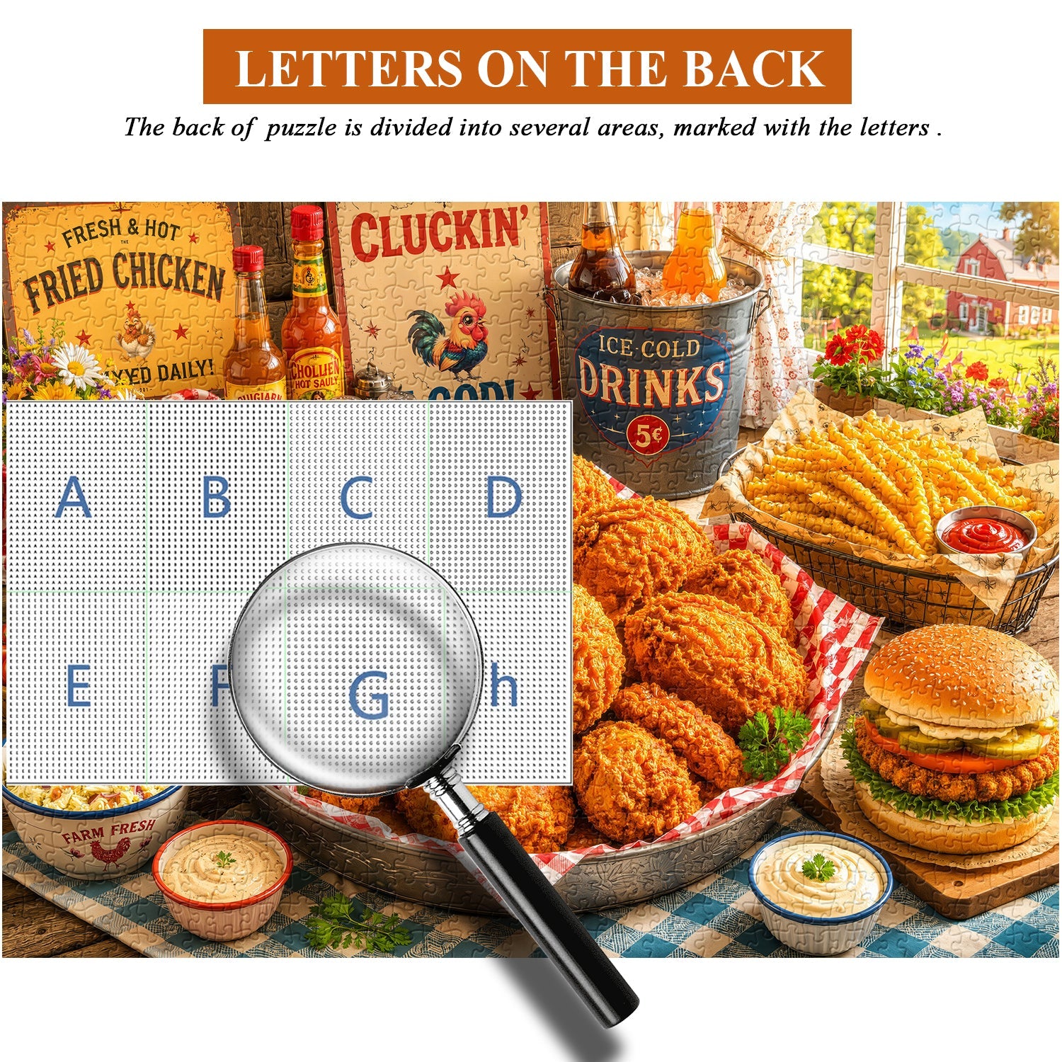 Delicious Fried Feast Jigsaw Puzzle 1000 Pieces