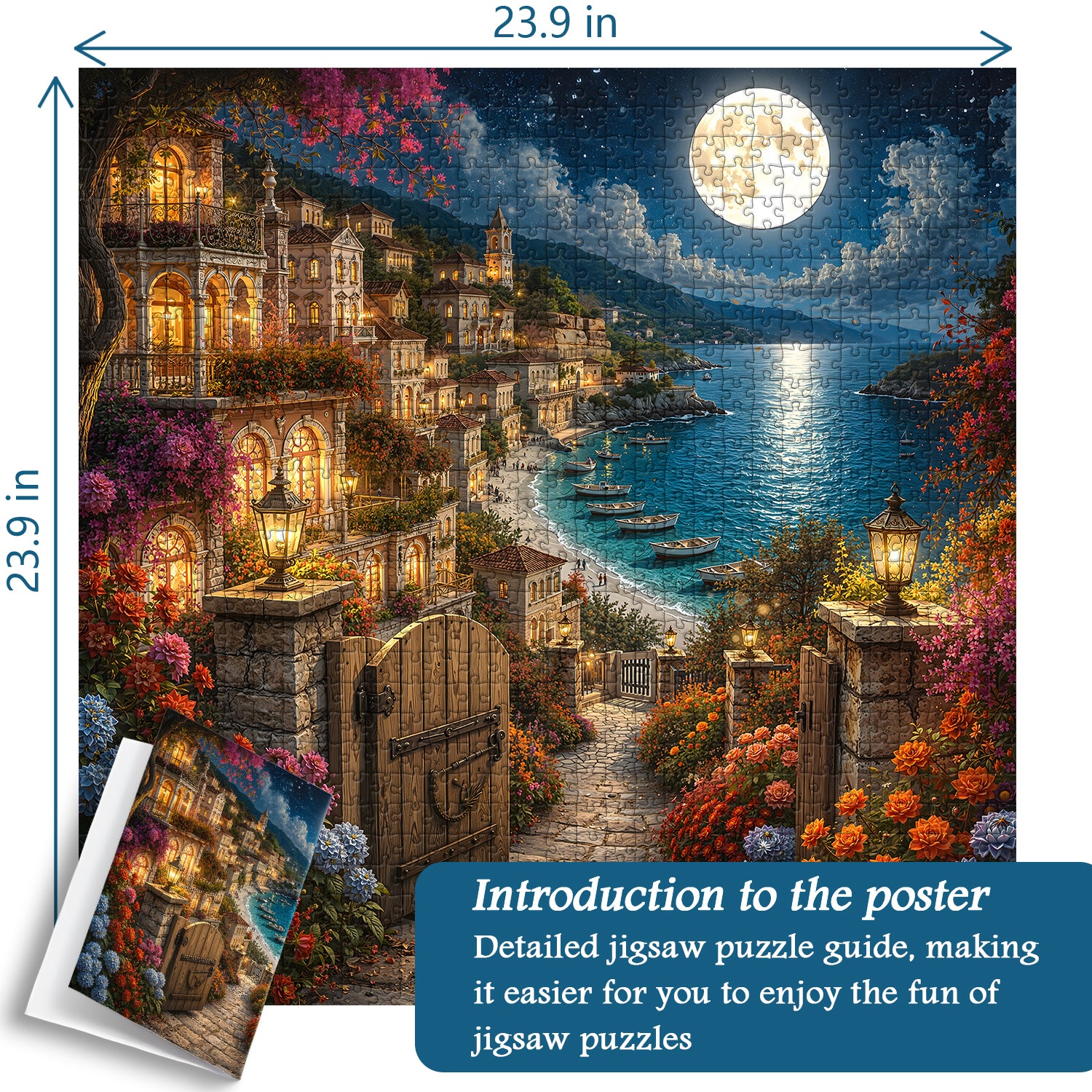 Moonlit Cove Jigsaw Puzzle 1000 Pieces