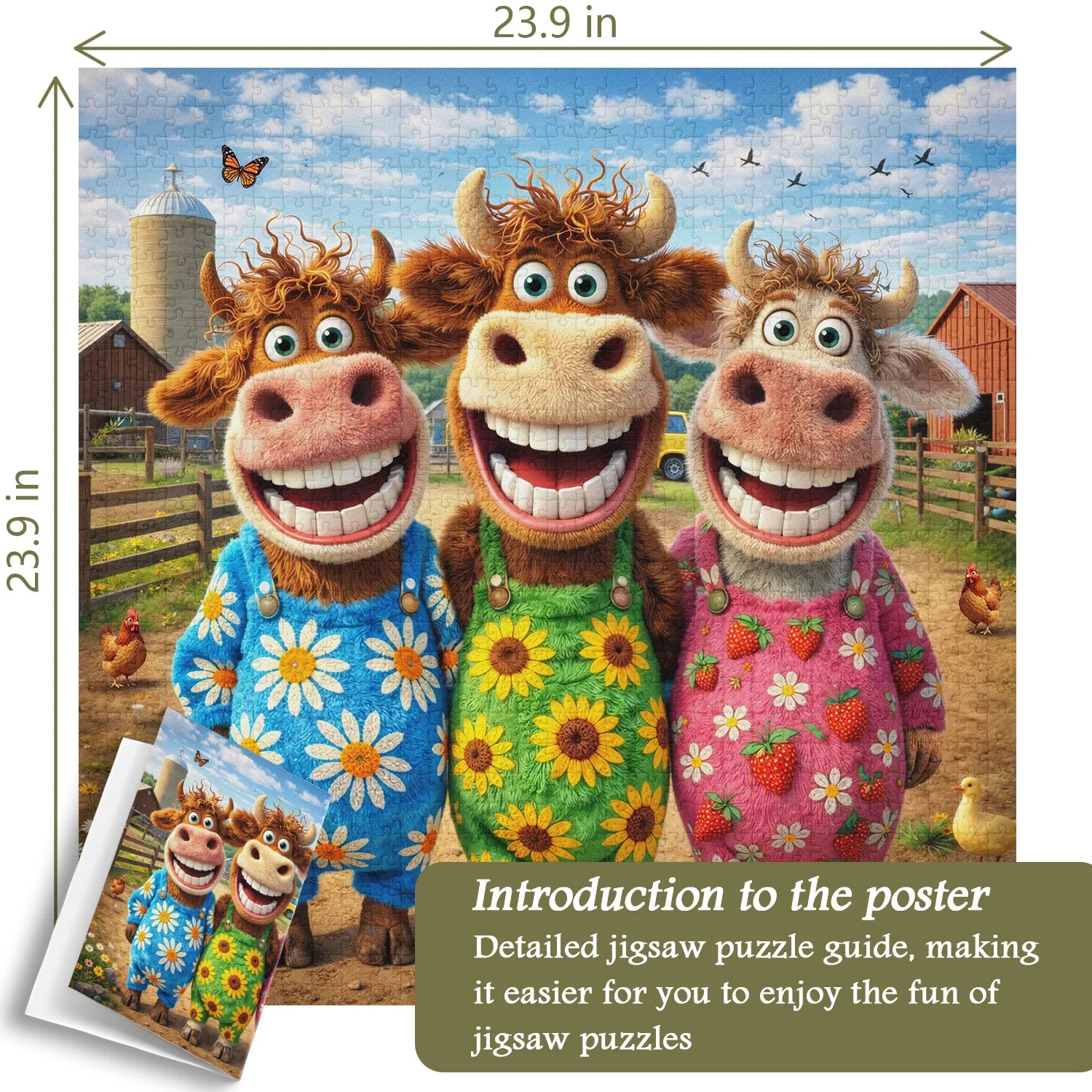 Puzzle Happy Farm Friends da 1000 pezzi