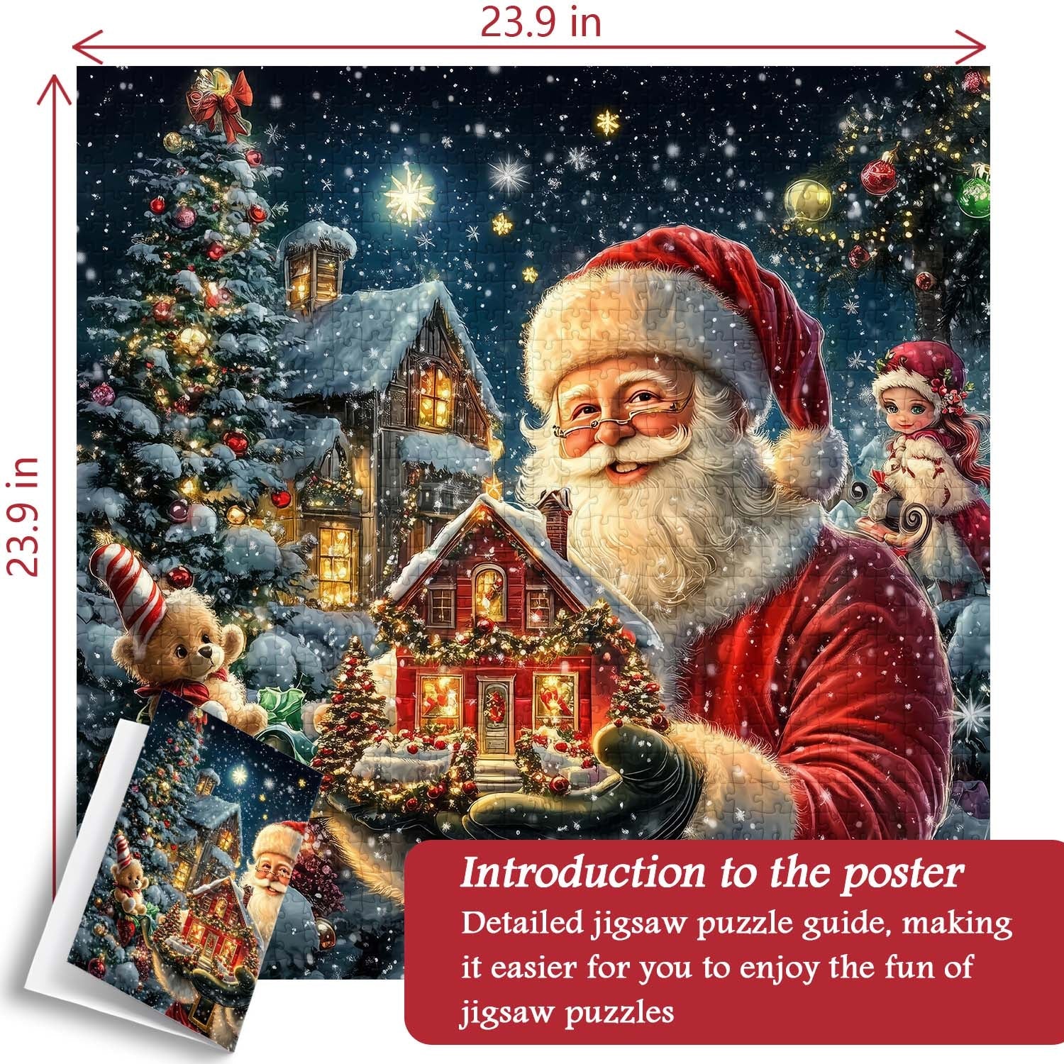 Santa's Christmas House Jigsaw Puzzle 1000 Pieces