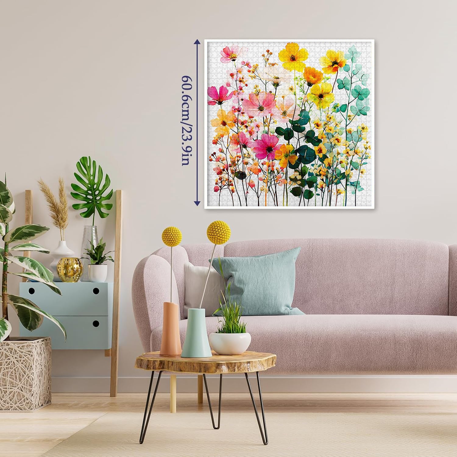 Pastel Wildflowers Jigsaw Puzzle 1000 Pieces