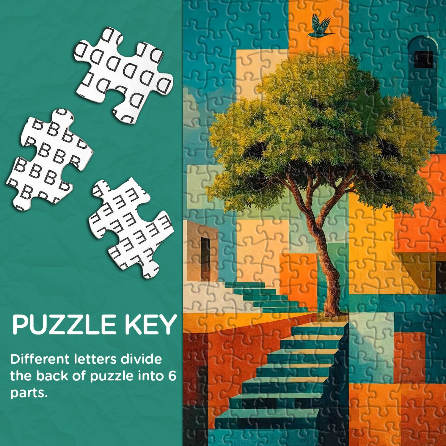 Arbre de géométrie puzzle 1000 pièces