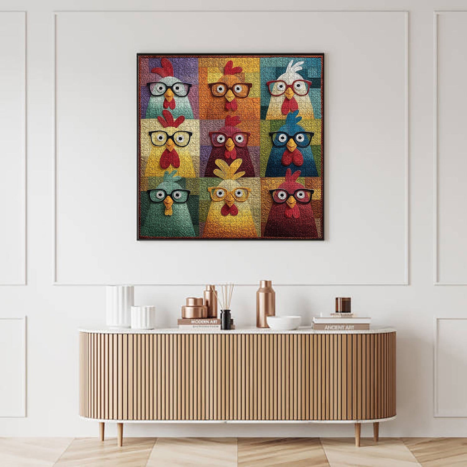 Stoff-Huhn-Spaß-Puzzle, 1000 Teile