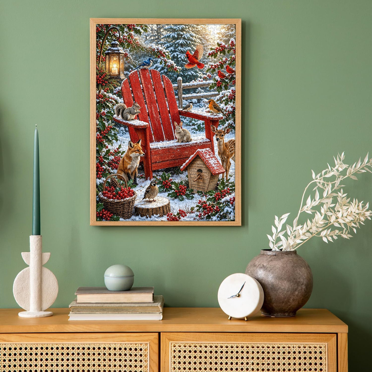 Snowy Forest Friends Jigsaw Puzzle 1000 Pieces