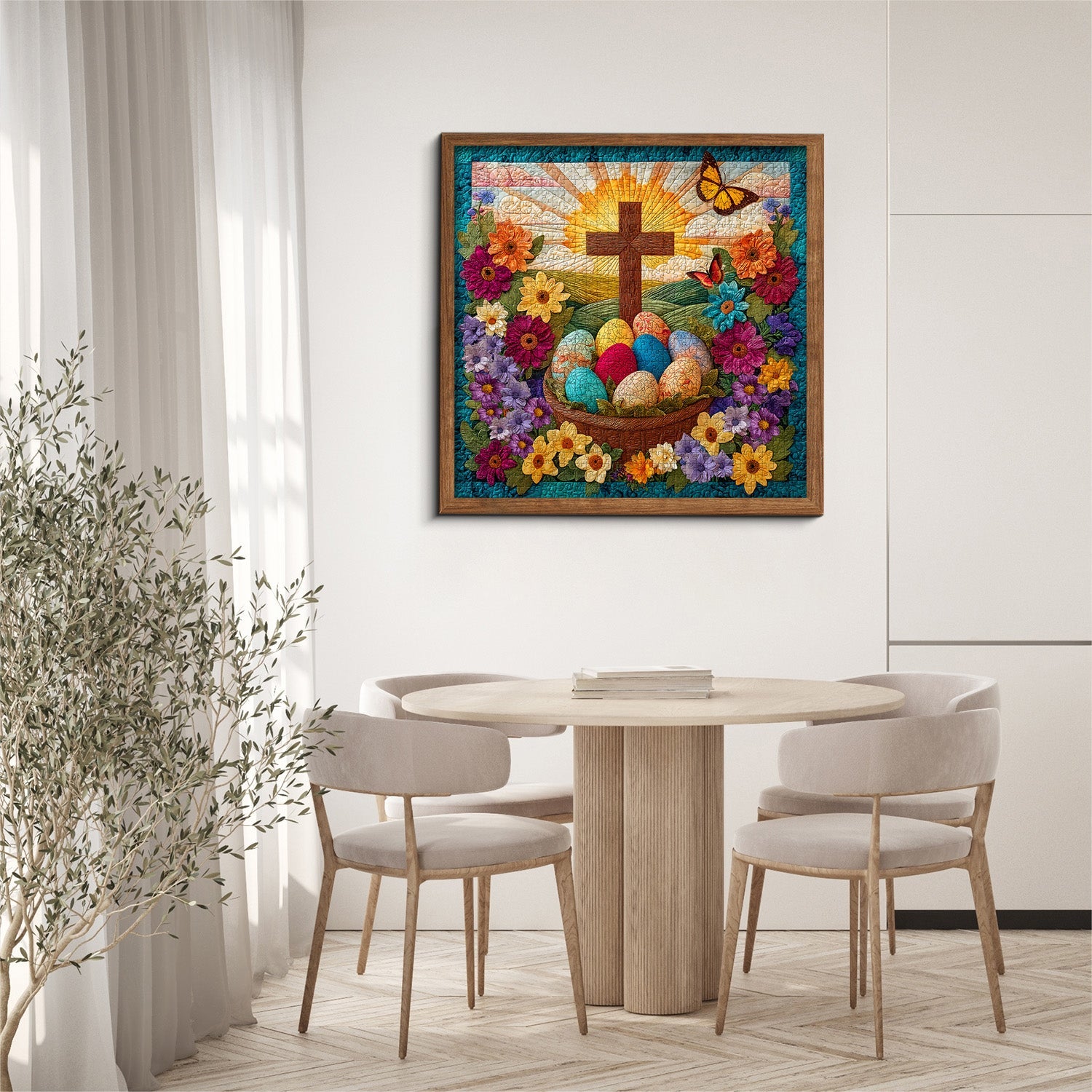 Puzzle Oeufs de Pâques et Croix 1000 pièces