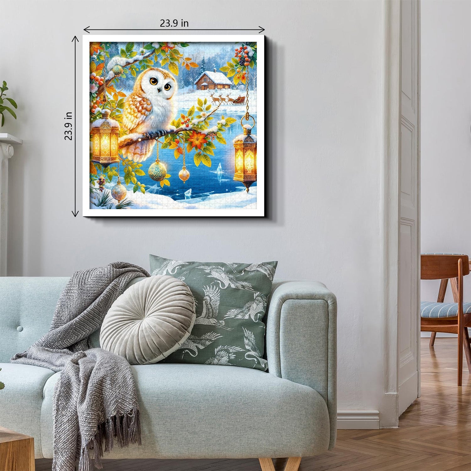 Yuletide Owl Haven Jigsaw Puzzle 1000 Pieces