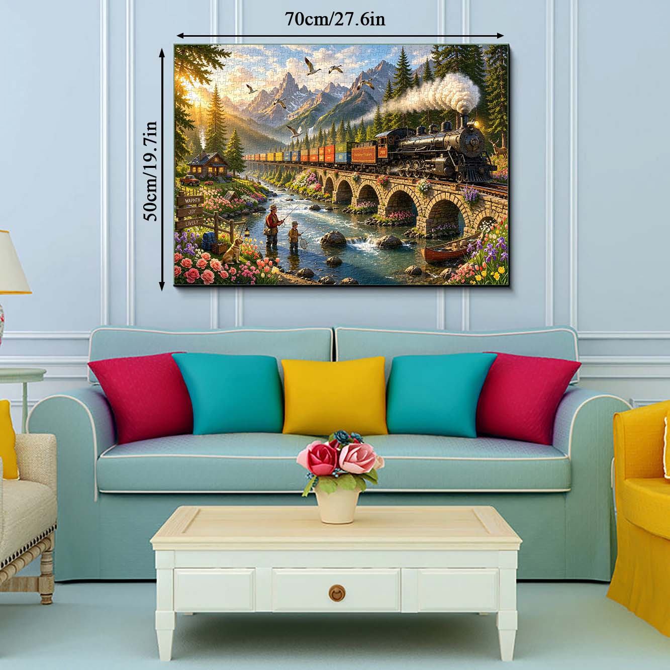 Valley Steam Train Jigsaw Puzzle 1000 Pieces