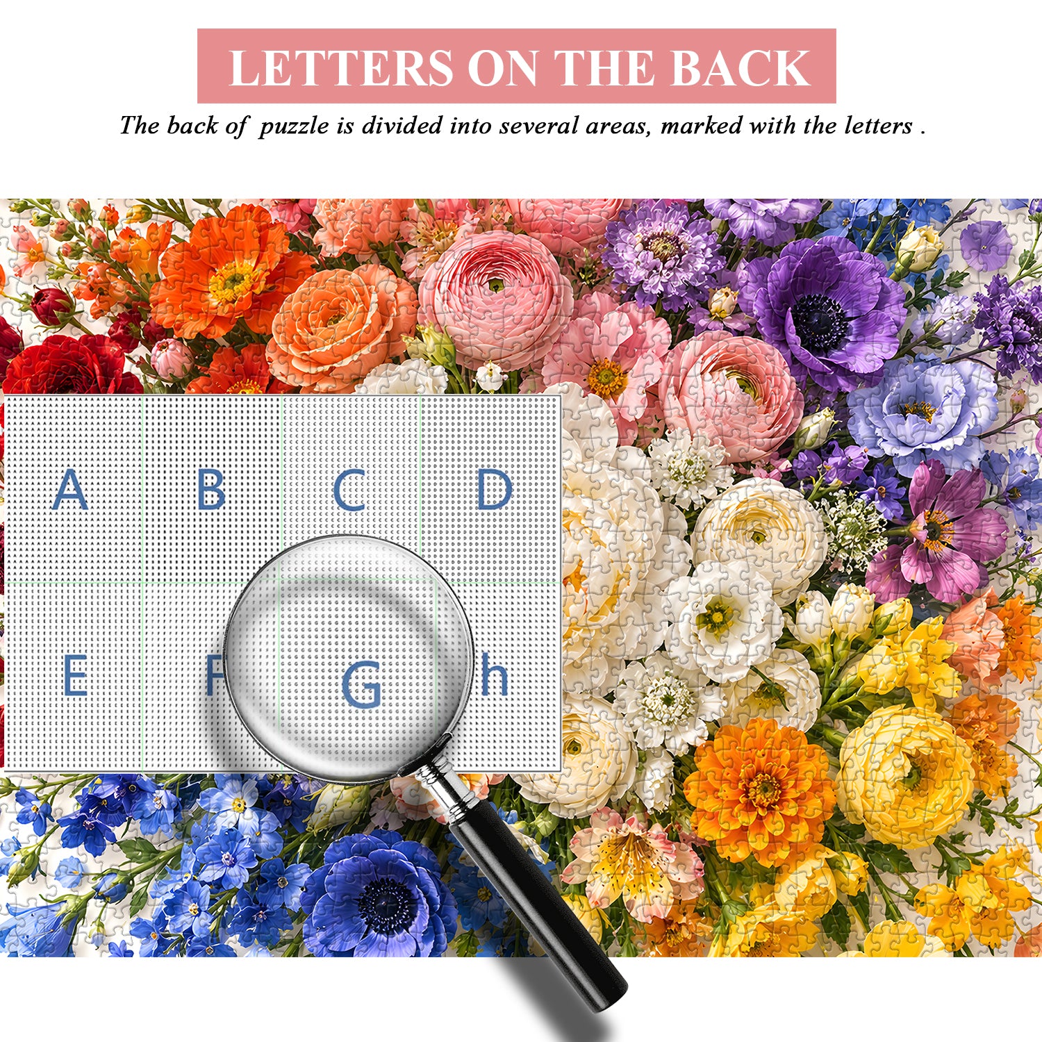 Clustered Blooms Jigsaw Puzzle 1000 Pieces