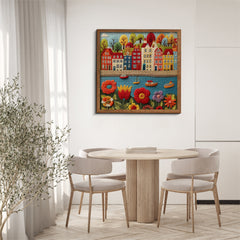 Puzzle con fiume in fiore, 1000 pezzi