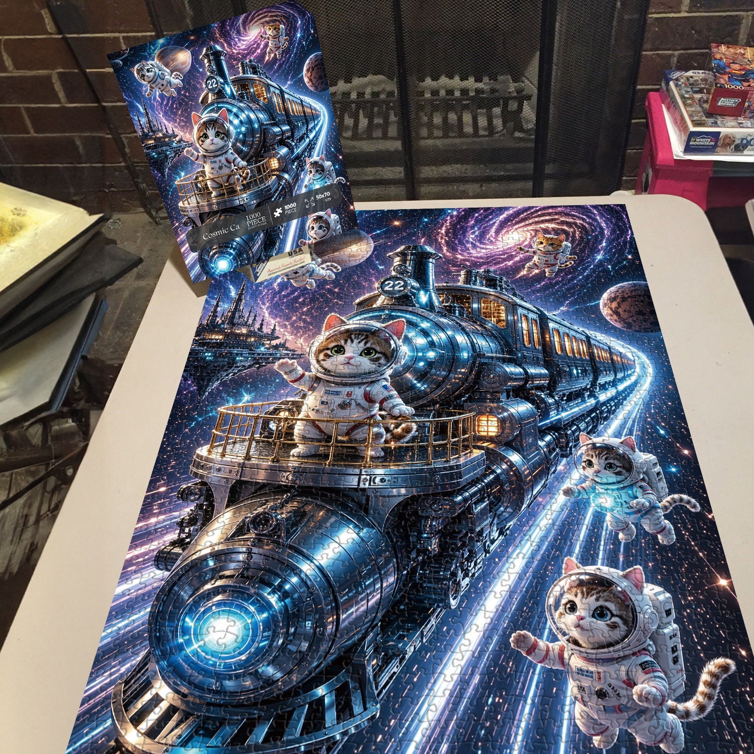 Cosmic Cat Jigsaw Puzzle 1000 Pieces