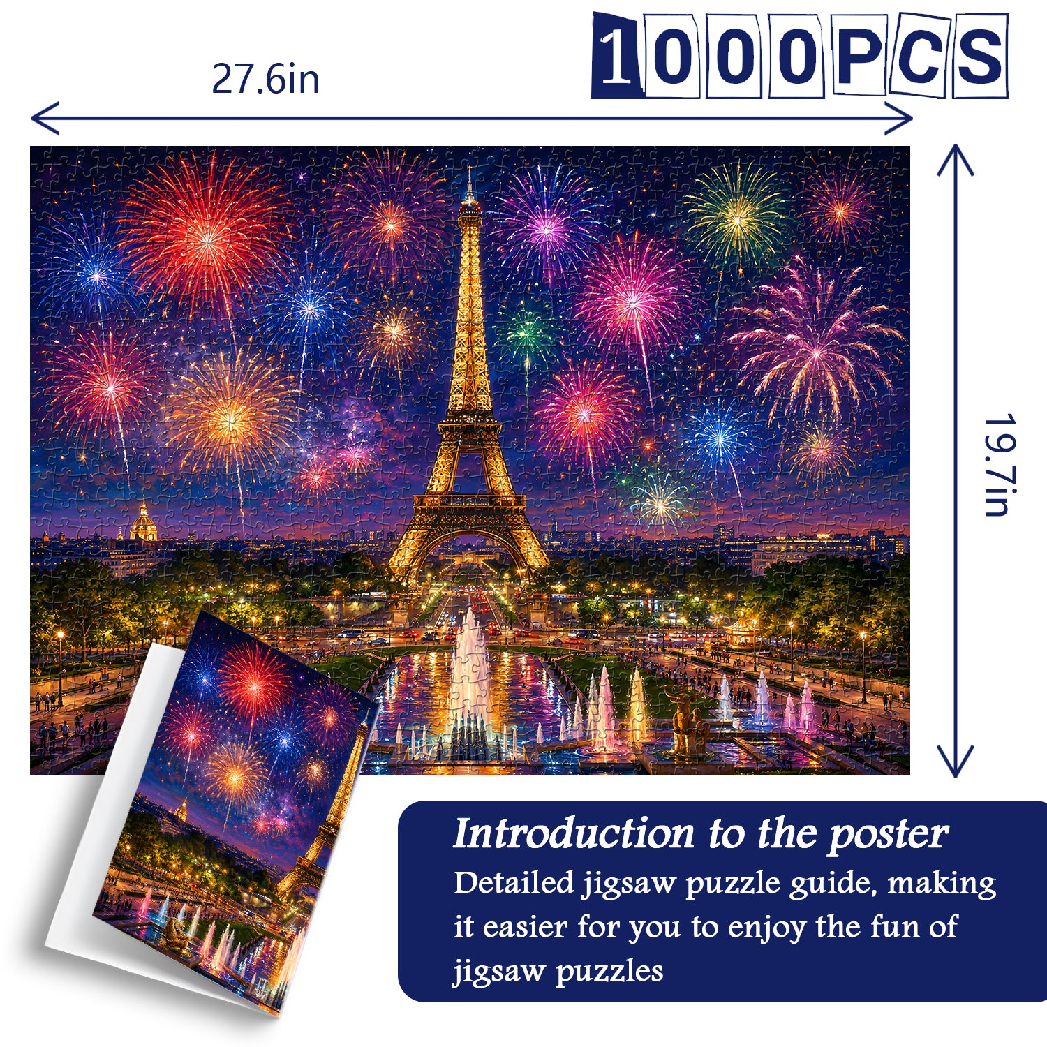 Eiffel Nightbloom Jigsaw Puzzle 1000 Pieces