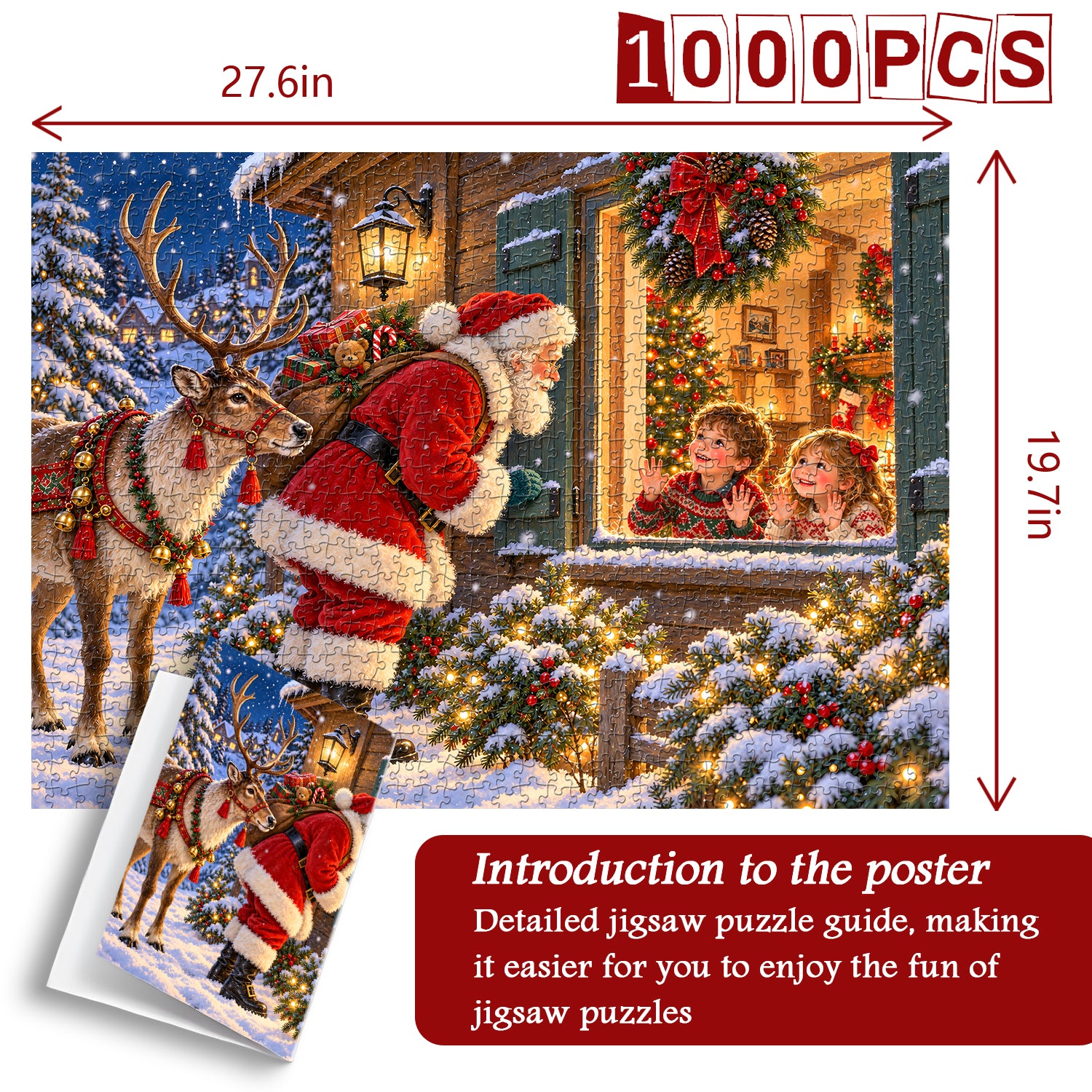 Santa’s Christmas Visit Jigsaw Puzzle 1000 Pieces