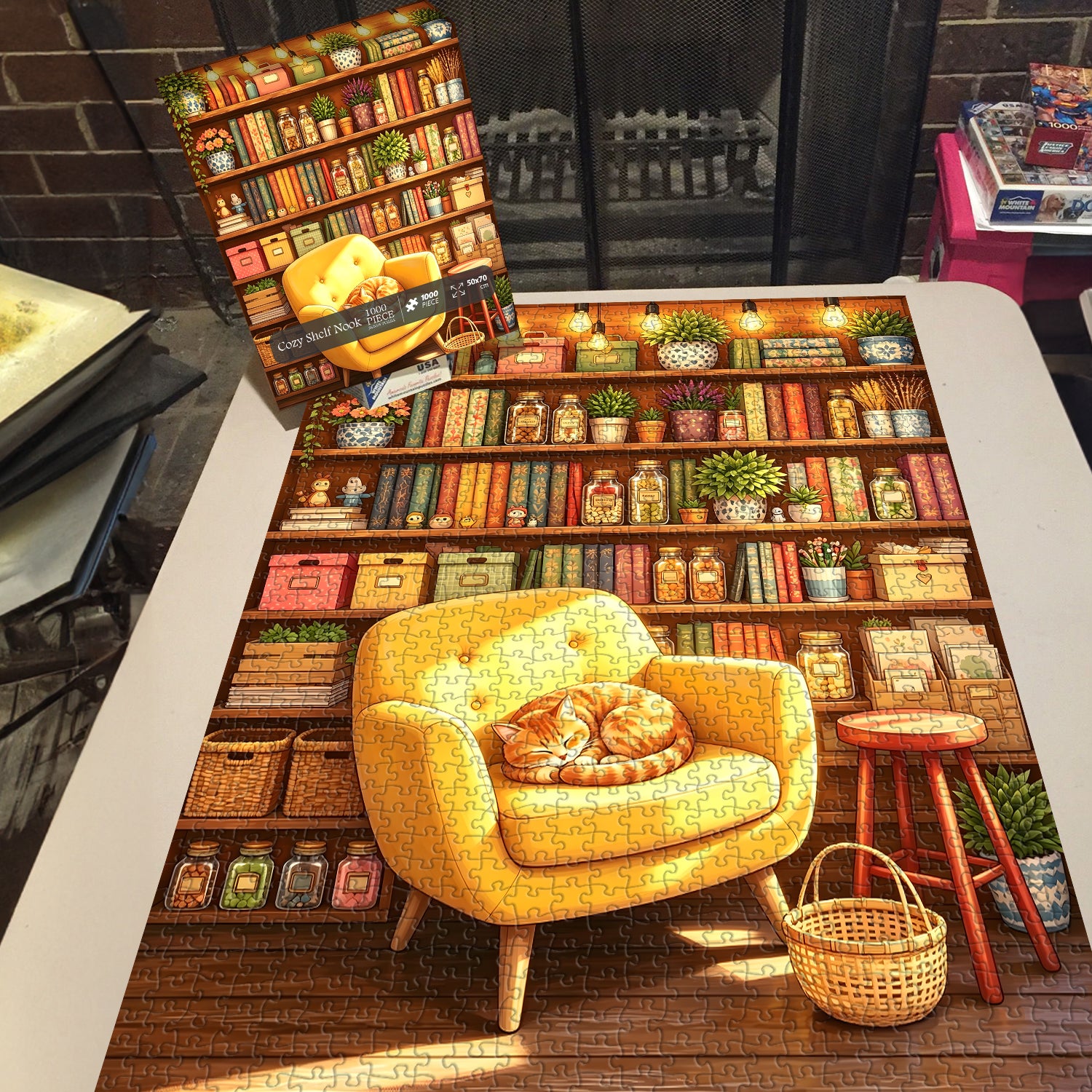 Cozy Shelf Nook Jigsaw Puzzle 1000 Pieces