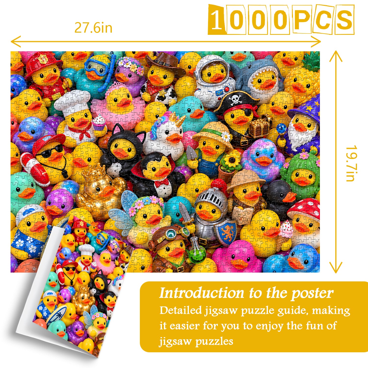 Rubber Duck Fiesta Jigsaw Puzzle 1000 Pieces