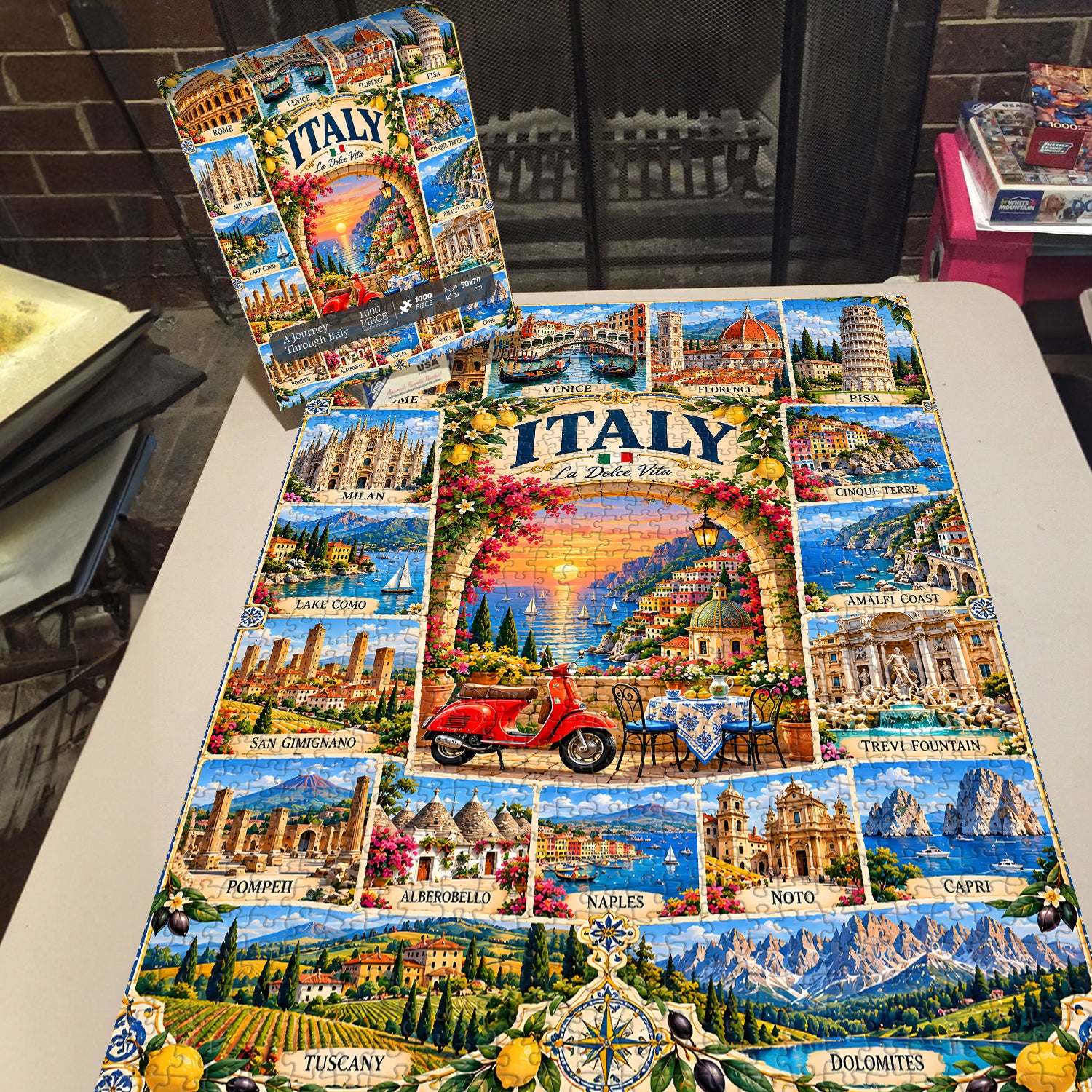 A Journey Through Italy Jigsaw Puzzle 1000 Pieces