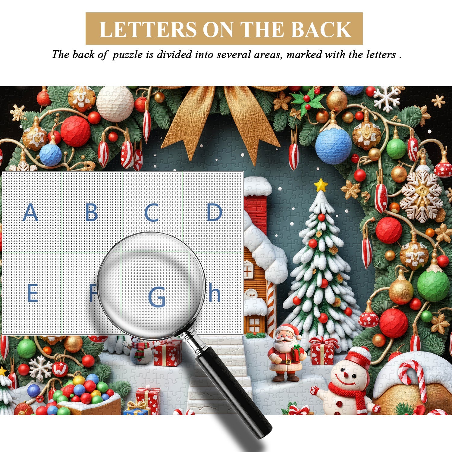 Gingerbread Christmas scene Jigsaw Puzzle 1000 Pieces