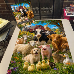 Farm Friends Fiesta Jigsaw Puzzle 1000 Pieces