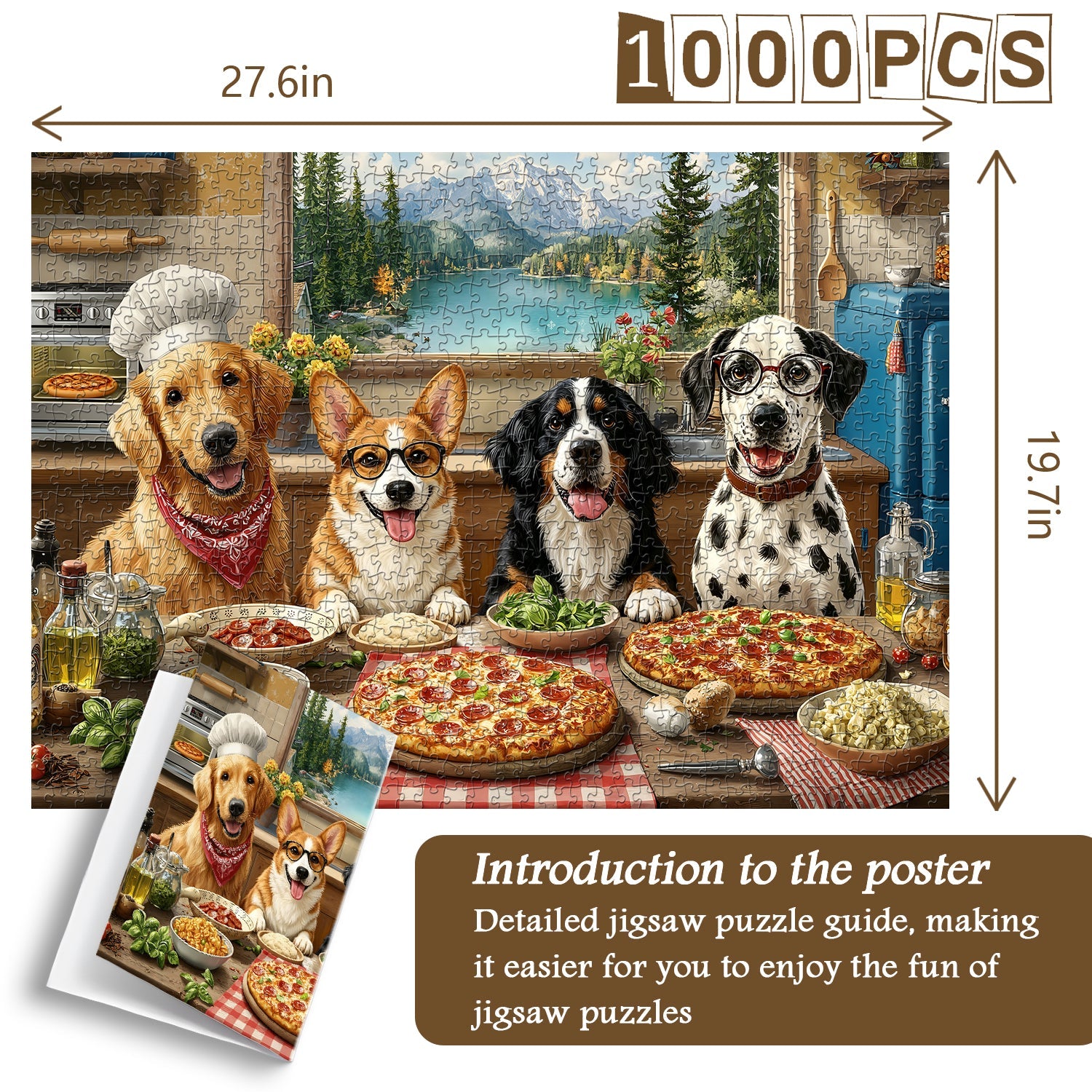 Lakeside Pizza Crew Jigsaw Puzzle 1000 Pieces