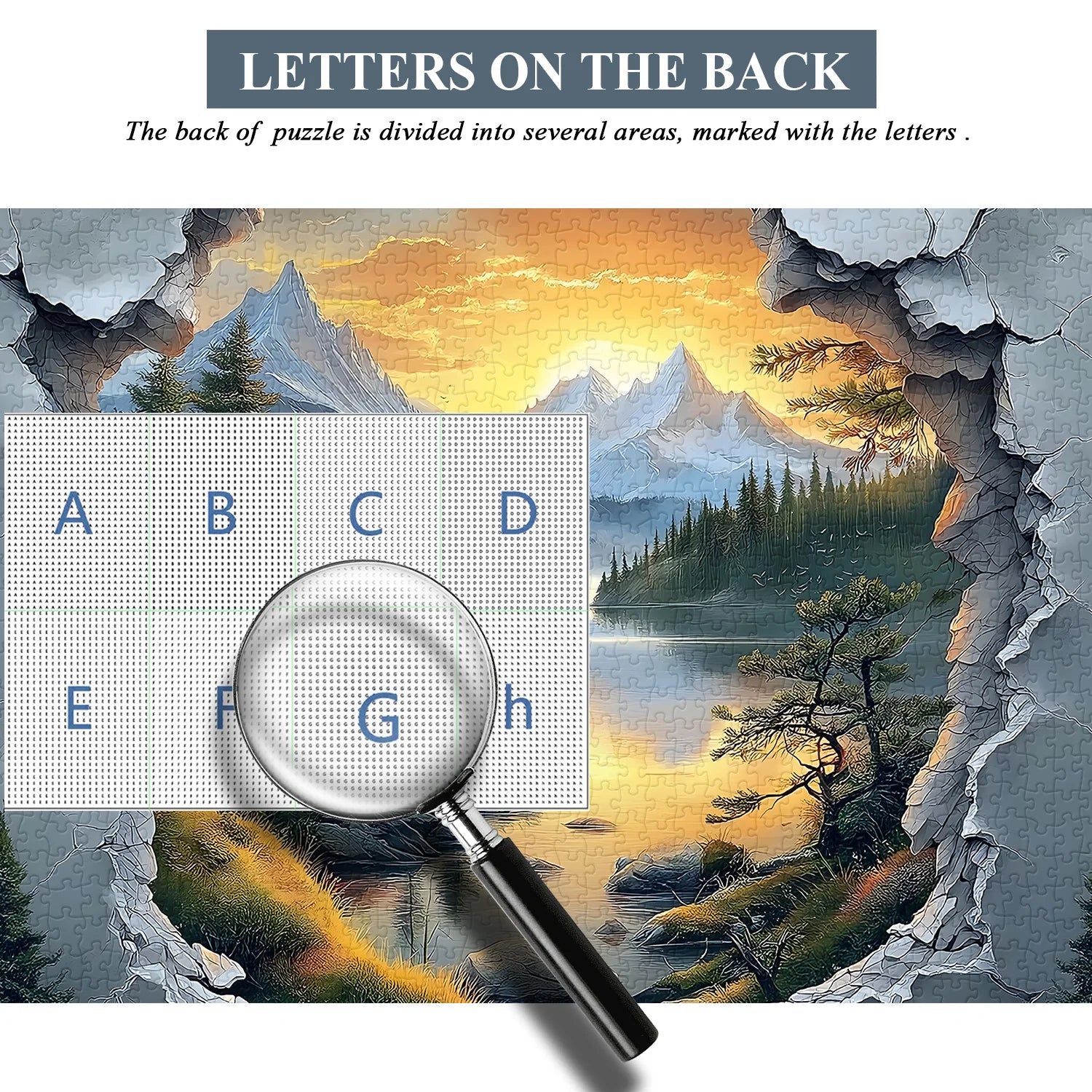 Lakecrack View puzzle puzzle 1000 pezzi