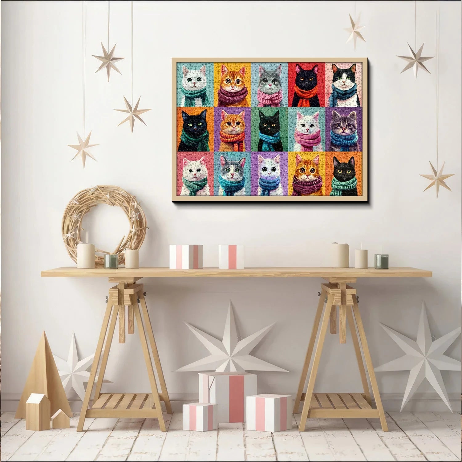 Puzzle Collection Écharpe Chat 1000 Pièces