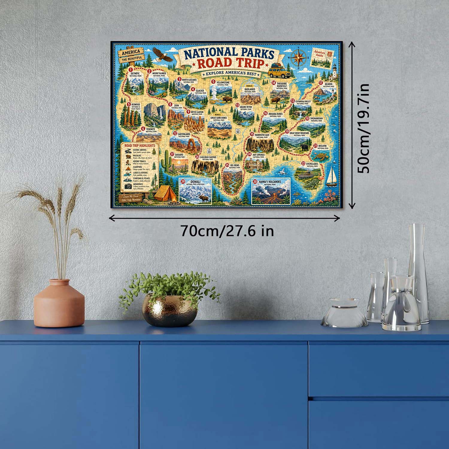 Explore National Parks Jigsaw Puzzle 1000 Pieces