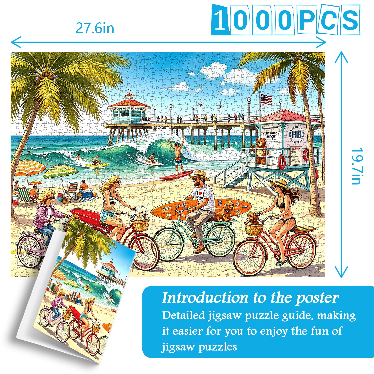 Puzzle Beach Surf Ride 1000 pièces