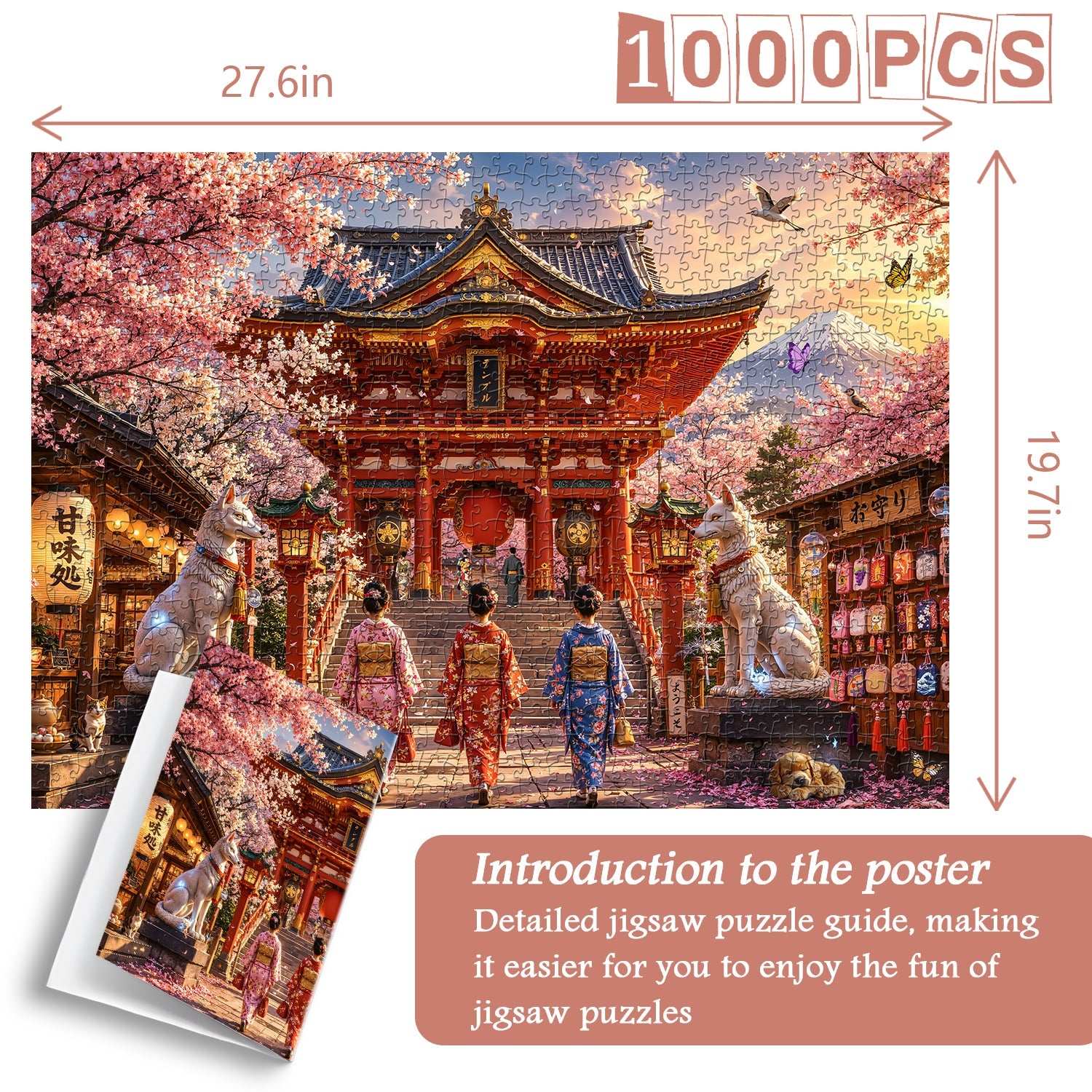 Japanese Sanctuary Jigsaw Puzzle 1000 Pieces