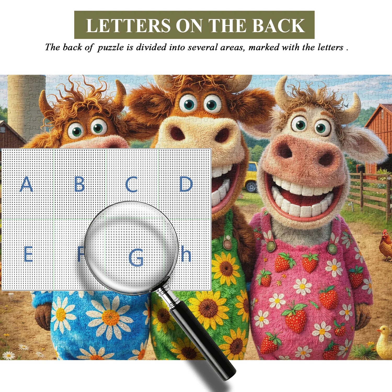Puzzle Happy Farm Friends da 1000 pezzi