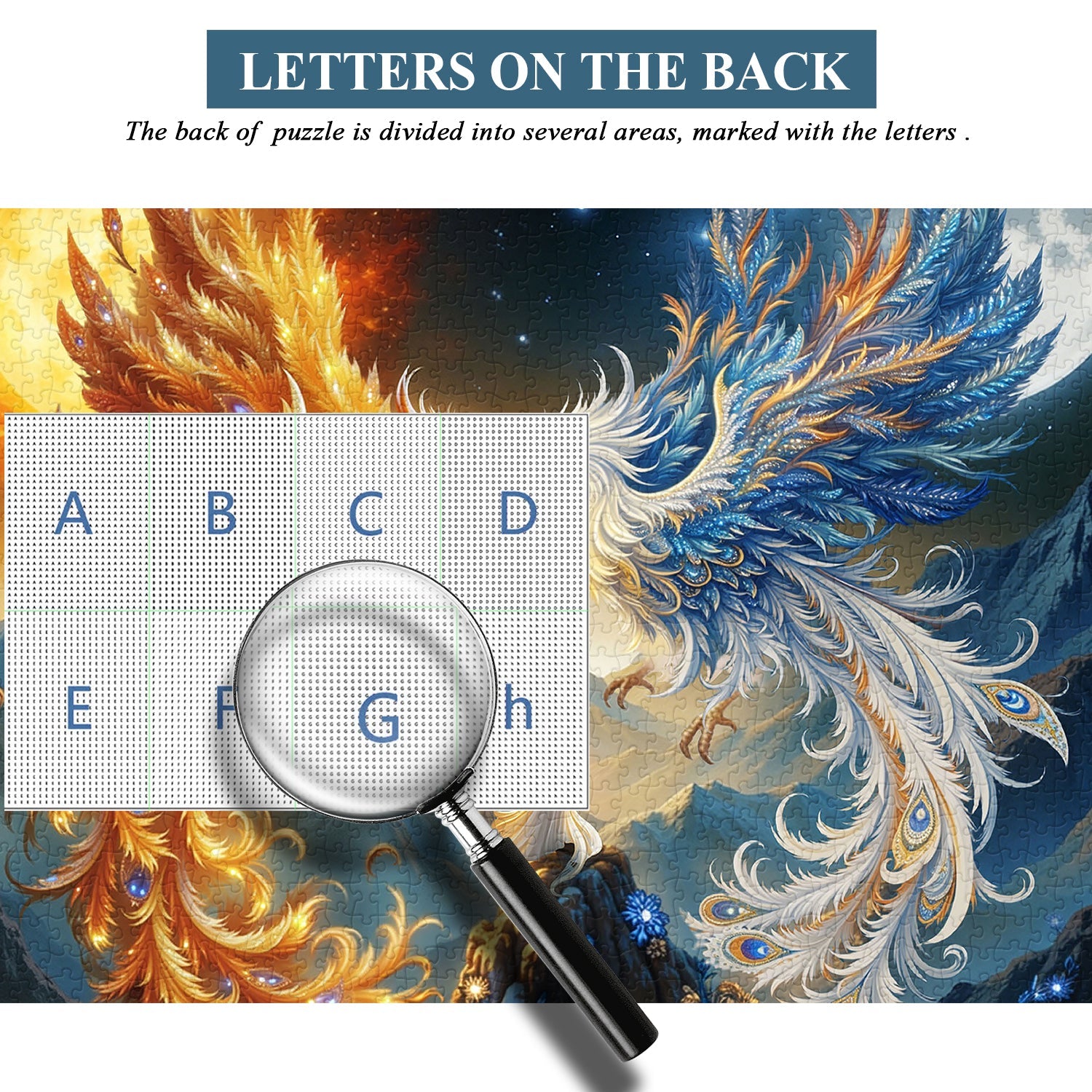 Puzzle Soleil Lune Phénix 1000 pièces