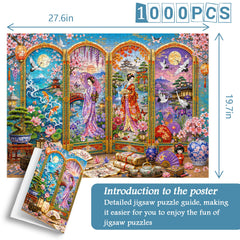 Puzzle con schermo artistico giapponese da 1000 pezzi