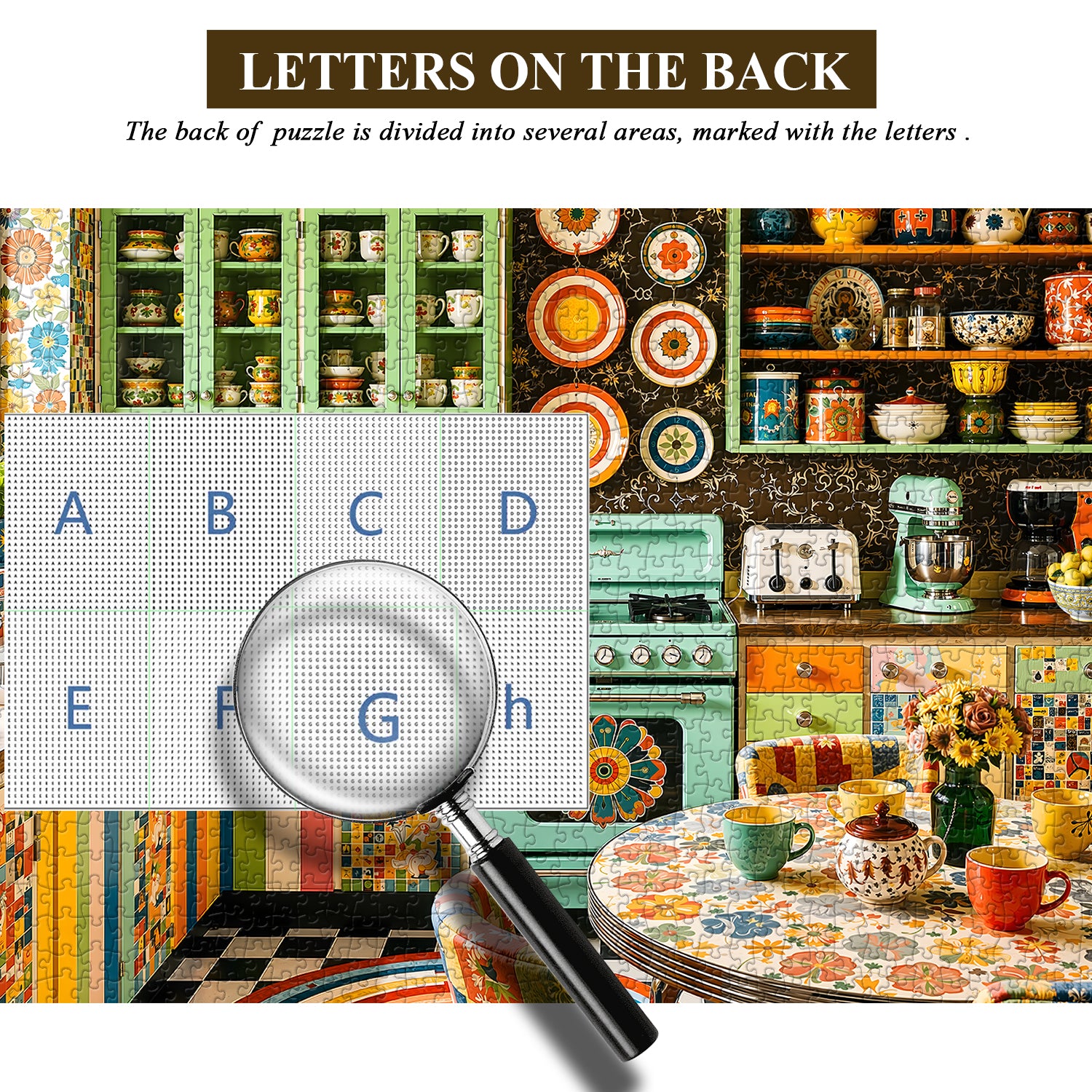 Mid-Century Color Kitchen Jigsaw Puzzle 1000 Pieces