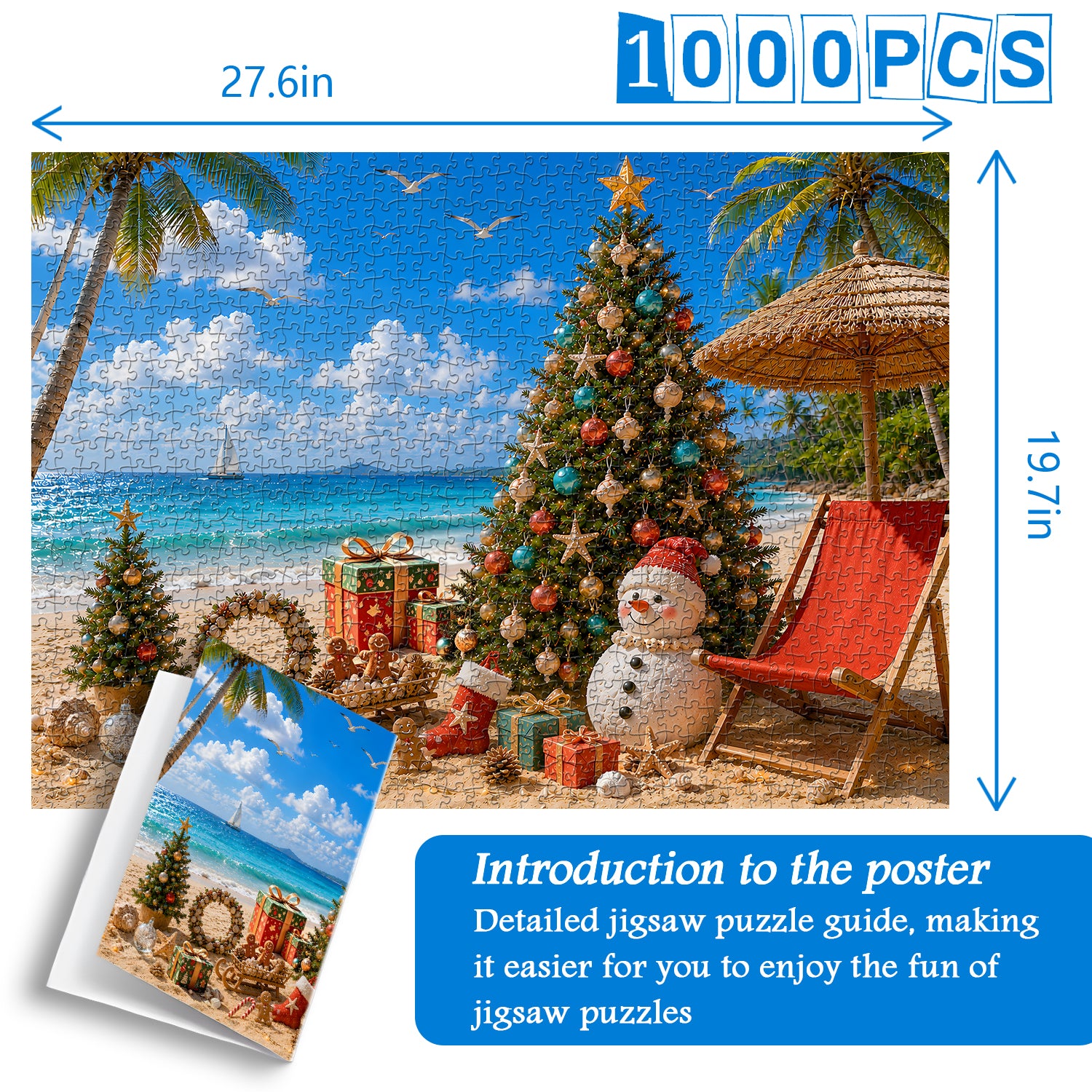 Island Christmas Jigsaw Puzzle 1000 Pieces