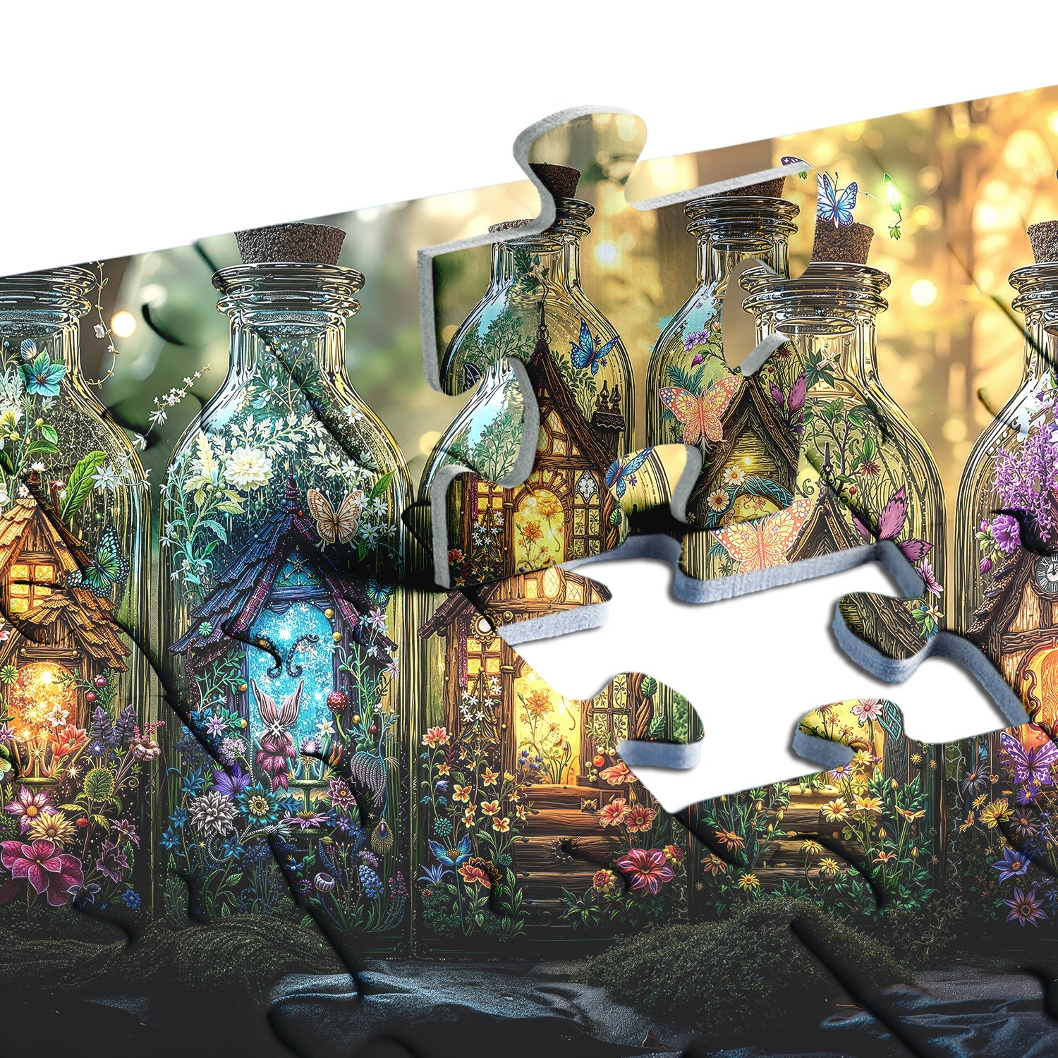 Mystical Bottles Gardens Jigsaw Puzzle 1000 Pieces